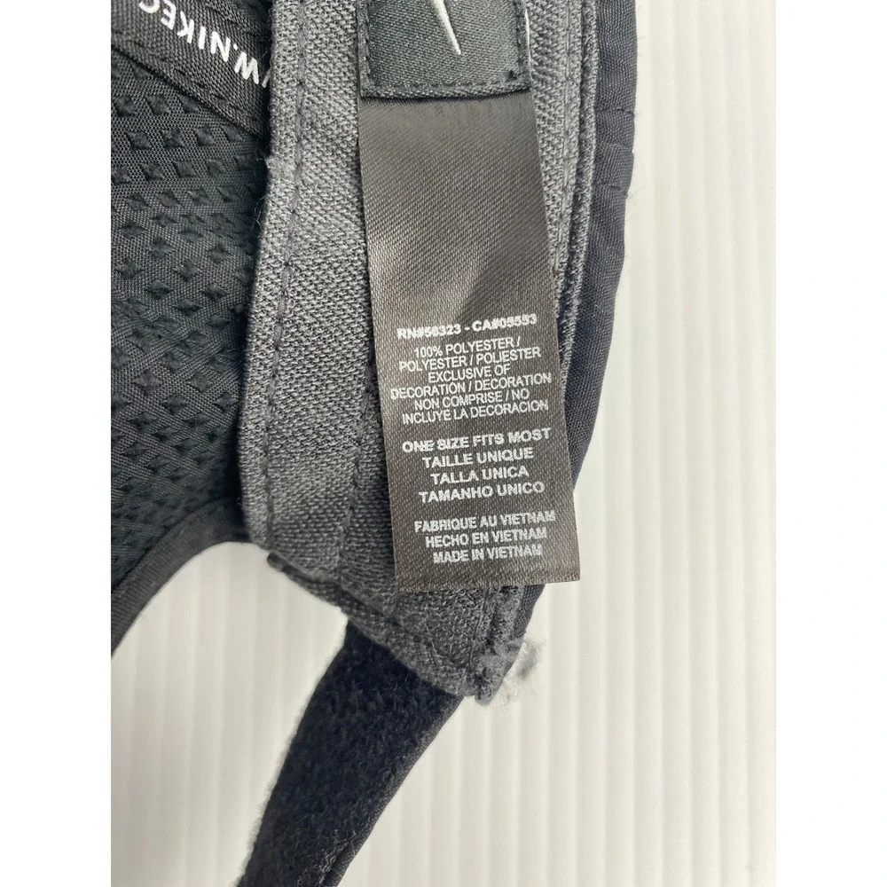 Nike Golf Black Baseball Cap Embroidered M&ET Logo Swoosh Men One Size - Picture 4 of 7